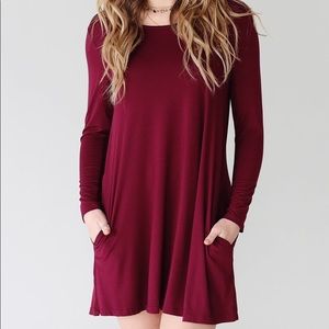 Long sleeve Piko dress